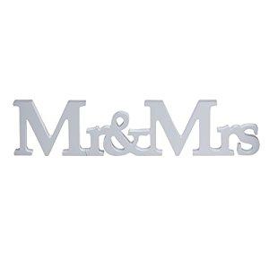 Vintage Affair - Mr & Mrs Wooden Sign (Pack of 1) Picture 1