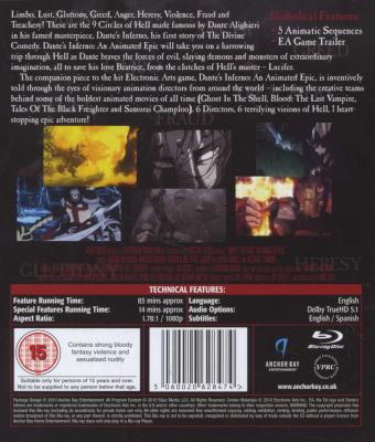 Dante's Inferno - An Animated Epic (Blu-ray disc, 10th Anniversary Edi) Picture 2
