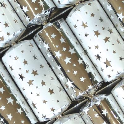 Silver Stars Christmas Crackers (6 Pack) Picture 1