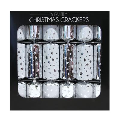 Silver Stars Christmas Crackers (6 Pack) Picture 3