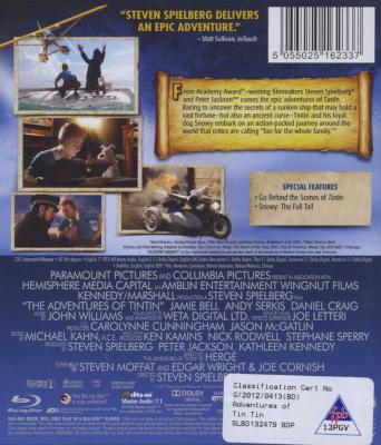 The Adventures Of Tintin - The Secret Of The Unicorn (Blu-ray disc) Picture 2