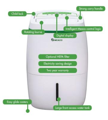 Meaco Low-Energy Dehumidifier (20 Litres) Picture 2