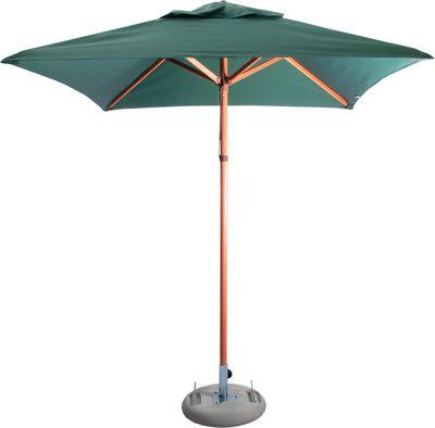 Cape Umbrellas Tokai Patio 2m Wooden Classic Line Umbrella (Green) (Square) Picture 1