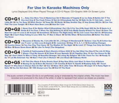 100 Hits (90s Karaoke) (CD, Imported) Picture 2