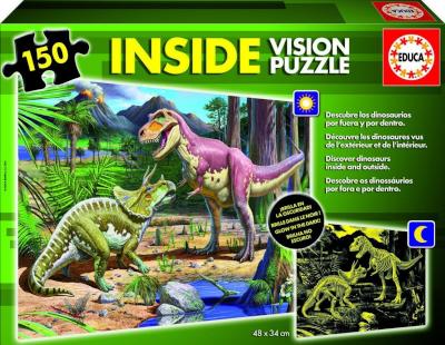Educa Jigsaw Puzzle - Dinosaurs Inside Vision (150 Pieces) Picture 1