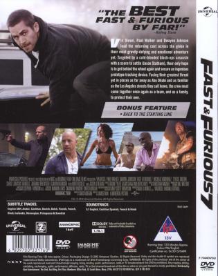 Fast & Furious 7 (DVD) Picture 4