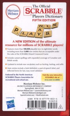 The Official Scrabble Players Dictionary, Fifth Edition (Paperback) Picture 2