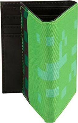 Minecraft Pocket Creeper Tri-Fold Nylon Wallet (Green) Picture 2