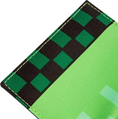 Minecraft Pocket Creeper Tri-Fold Nylon Wallet (Green) Picture 3