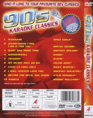90s Karaoke Classics (DVD) Picture 2
