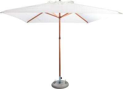 Cape Umbrellas Tokai Patio 2.5m Wooden Classic Line Umbrella (White) (Square) Picture 1