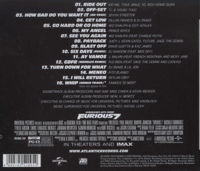 Furious 7 - Original Motion Picture Soundtrack (CD) Picture 3