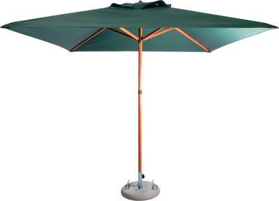 Cape Umbrellas Tokai Patio 2.5m Wooden Classic Line Umbrella (Green) (Square) Picture 1