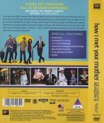 How I Met Your Mother - Season 8 (DVD, Boxed set) Picture 2