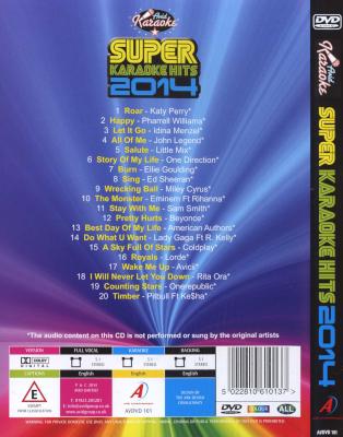 Super Karaoke Hits 2014 (DVD) Picture 2