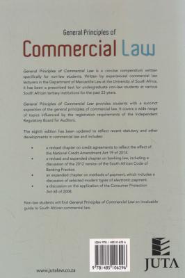 General Principles Of Commercial Law (Paperback, 8th ed) Picture 2