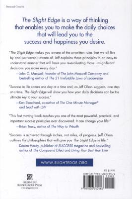 The Slight Edge - Turning Simple Disciplines into Massive Success & Happiness (Hardcover, Revised) Picture 2