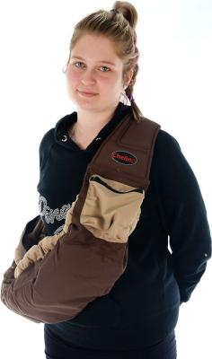 Chelino Multi-Position Padded Baby Sling / Carrier - Brown / Beige Picture 4
