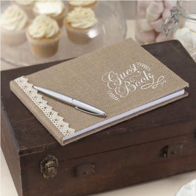 Vintage Affair - Hessian Guest Book New (Pack of 1) Picture 2
