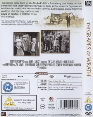 The Grapes of Wrath (English & Foreign language, DVD) Picture 2