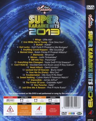 Super Karaoke Hits 2013 (DVD) Picture 2