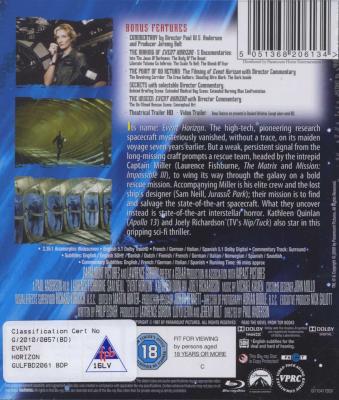 Event Horizon - Special Collector's Edition (Blu-ray disc) Picture 3