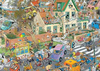 Jumbo Jan van Haasteren Safari & Storm Jigsaw Puzzle (2 x 1000 Pieces) Picture 2